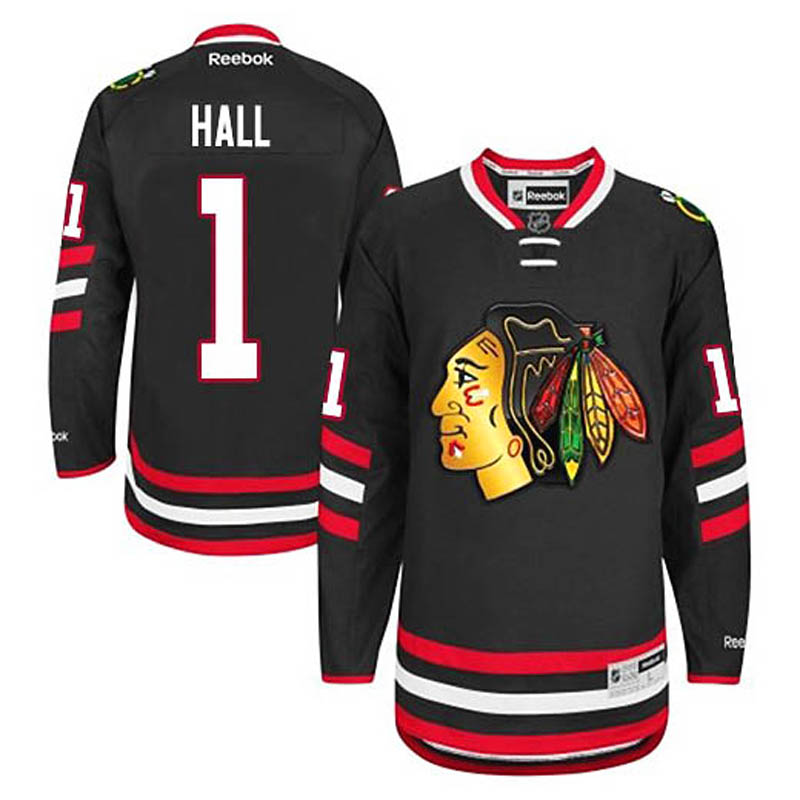 Glenn Hall Chicago Blackhawks #1 2014 Stadium Series Ice Hockey Jersey