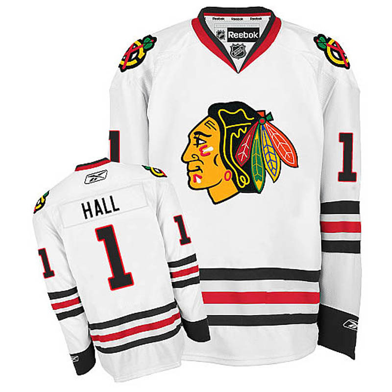 Glenn Hall Chicago Blackhawks #1 Away Ice Hockey Jersey