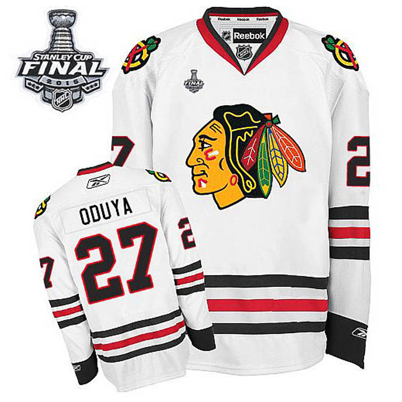 Johnny Oduya Chicago Blackhawks #27 Away 2015 Stanley Cup Ice Hockey Jersey