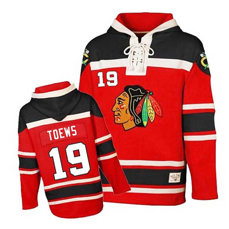 Jonathan Toews Chicago Blackhawks #19 Ice Hockey Sawyer Hooded Sweatshirt