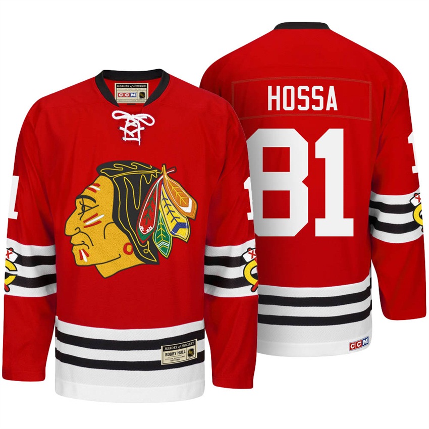 Chicago Blackhawks Marian Hossa Heroes Of Hockey Premier Jersey