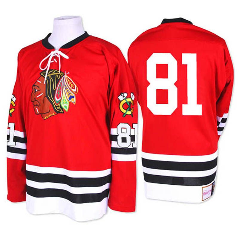 Marian Hossa Chicago Blackhawks #81 1960-61 Throwback Ice Hockey Jersey