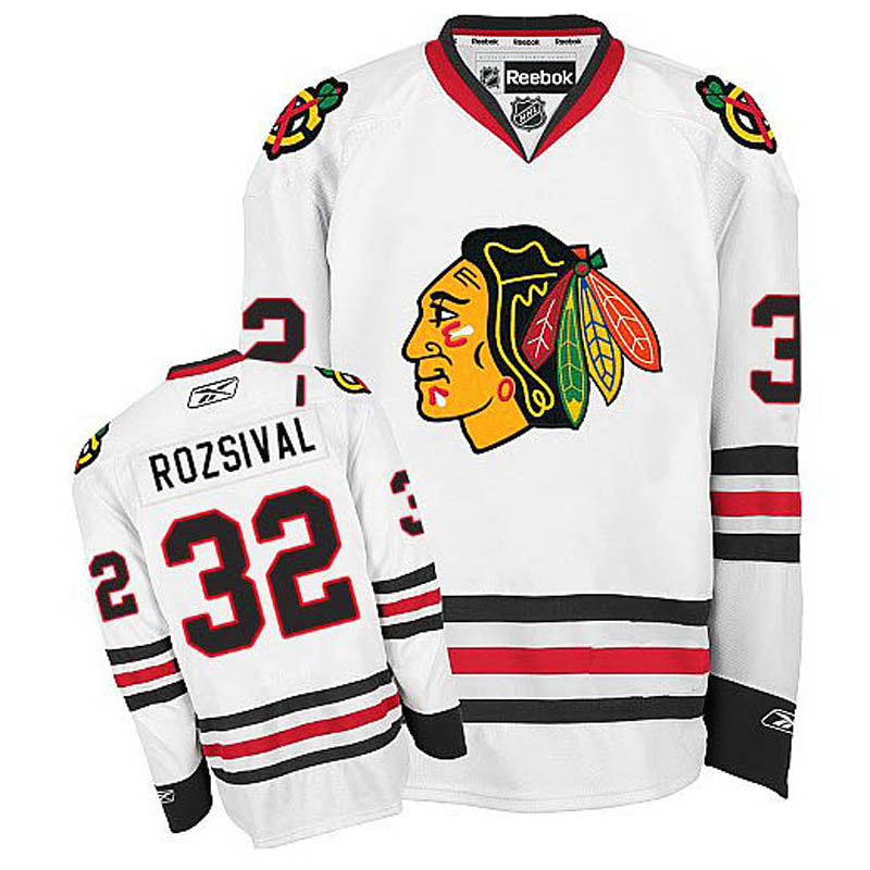 Michal Rozsival Chicago Blackhawks #32 Away Ice Hockey Jersey