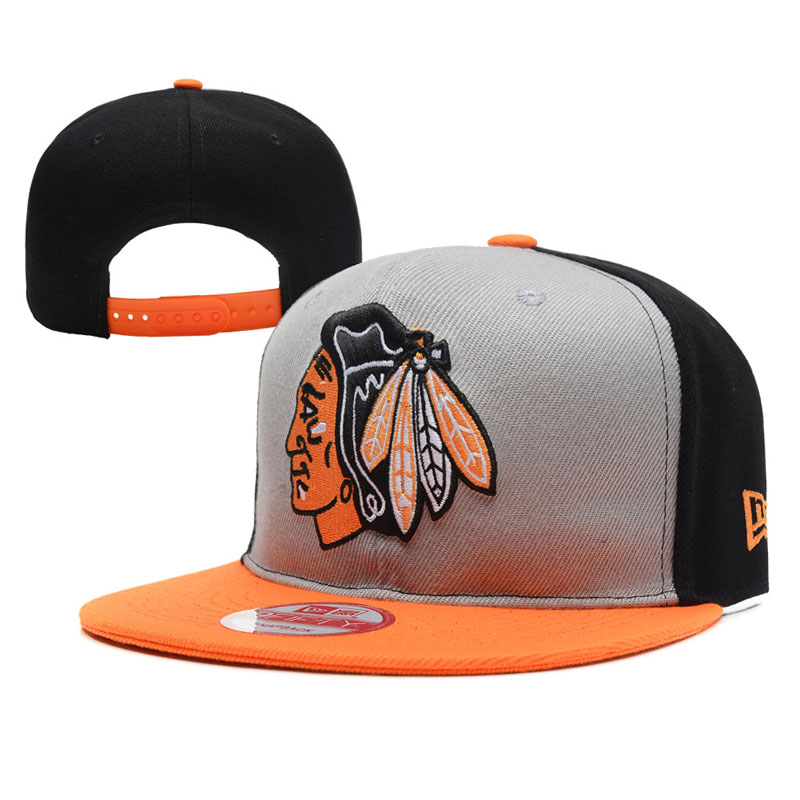 Chicago Blackhawks 2017 Winter Classic Orange Adjustable Fitted Cap