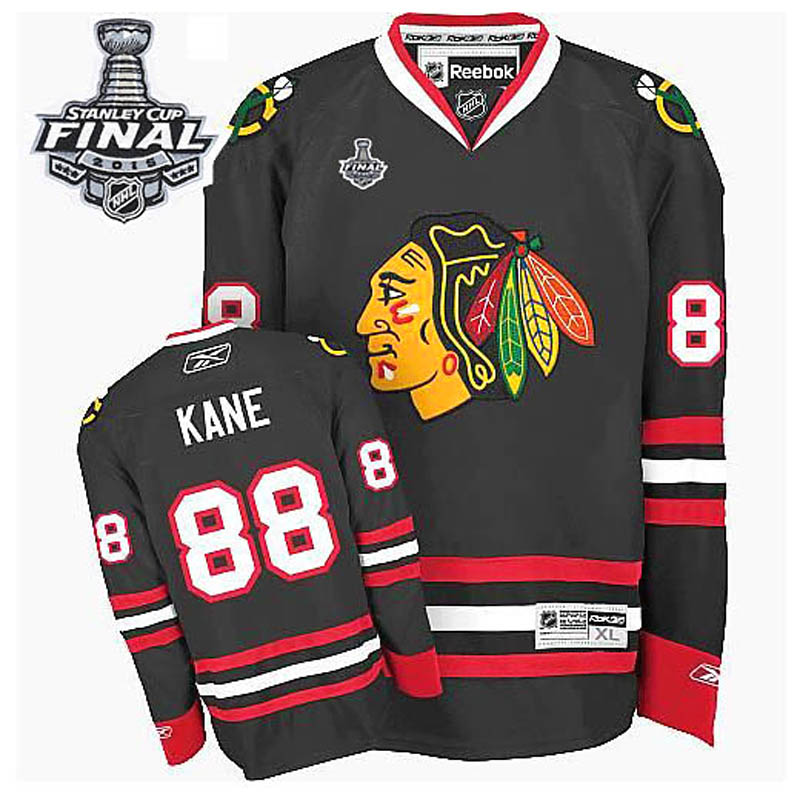 Patrick Kane Chicago Blackhawks #88 Third 2015 Stanley Cup Ice Hockey Jersey