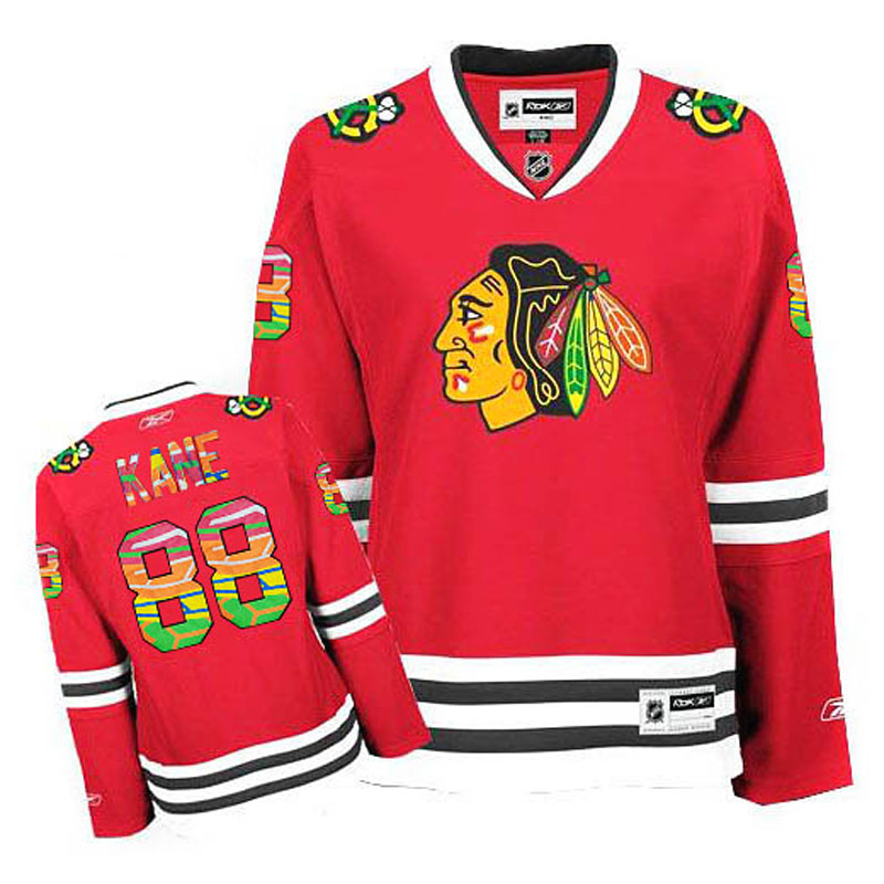 Patrick Kane Chicago Blackhawks #88 Red fashion Ice Hockey Jersey