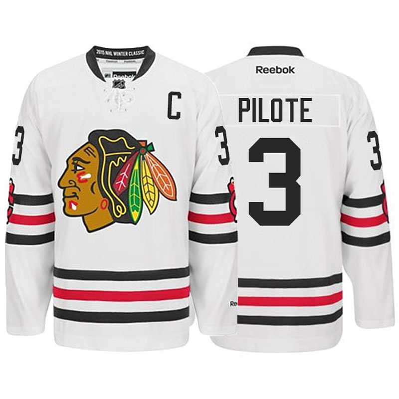 Pierre Pilote Chicago Blackhawks #3 Ice Hockey Jersey