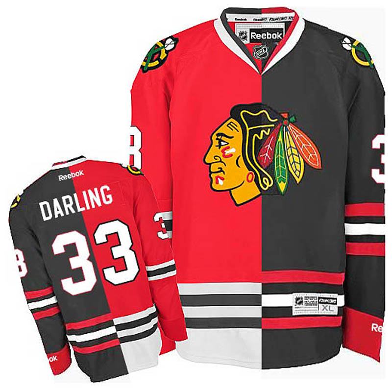 Scott Darling Chicago Blackhawks #33 Split Fashion Ice Hockey Jersey