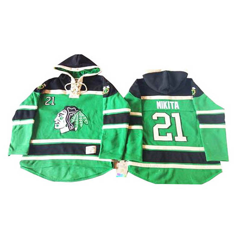 Stan Mikita Chicago Blackhawks #21 St. Patrick's Day Ice Hockey Jersey