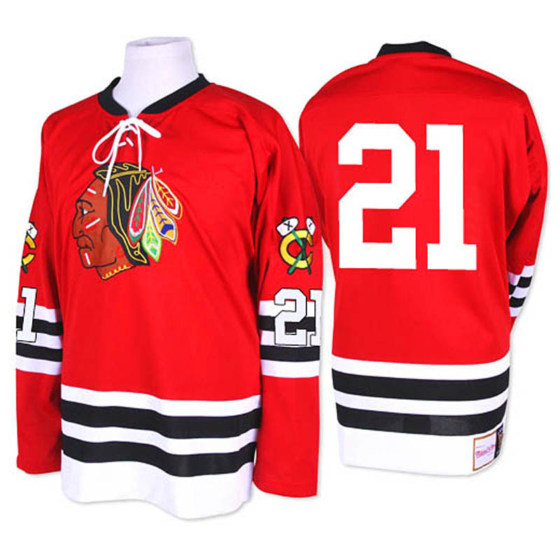 Stan Mikita Chicago Blackhawks #21 1960-61 Throwback Ice Hockey Jersey