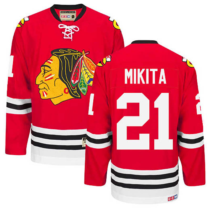 Stan Mikita Chicago Blackhawks #21 Throwback Ice Hockey Jersey