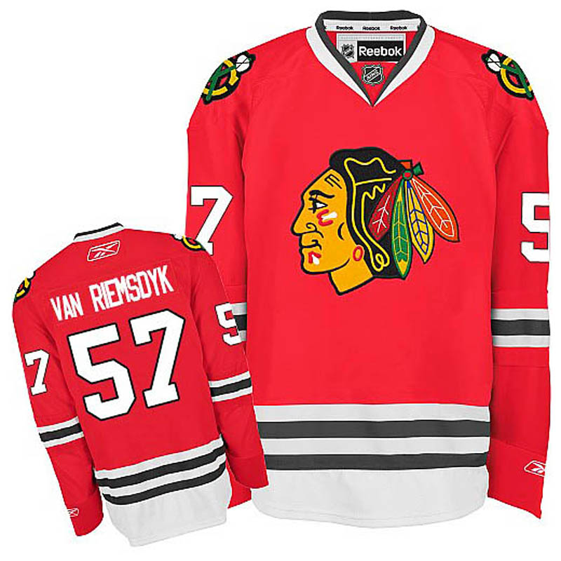 Trevor Van Riemsdyk Chicago Blackhawks #57 Home Ice Hockey Jersey