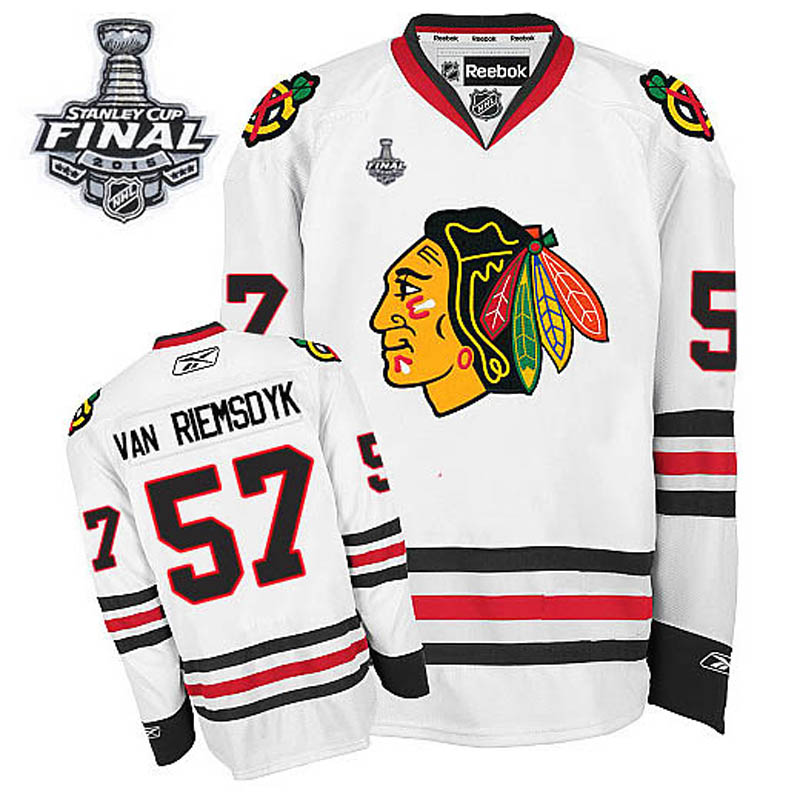 Trevor Van Riemsdyk Chicago Blackhawks #57 Away 2015 Stanley Cup Ice Hockey Jersey