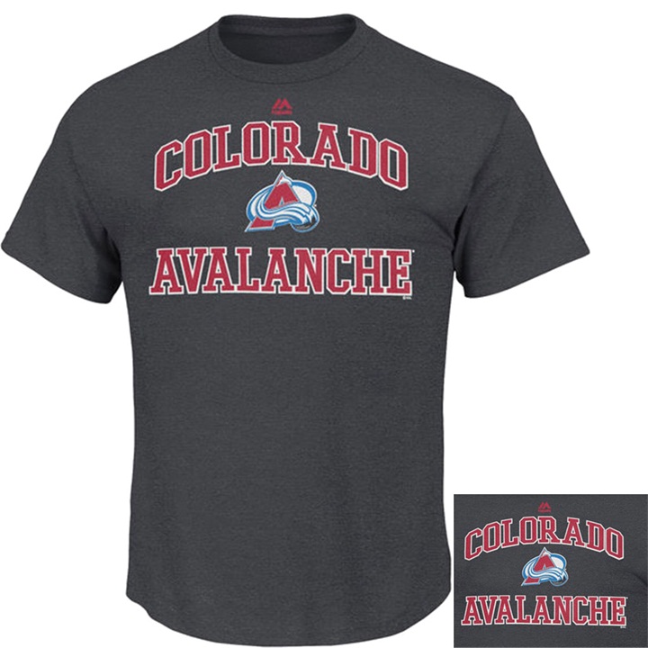 Colorado Avalanche Charcoal Heart And Soul T-shirt