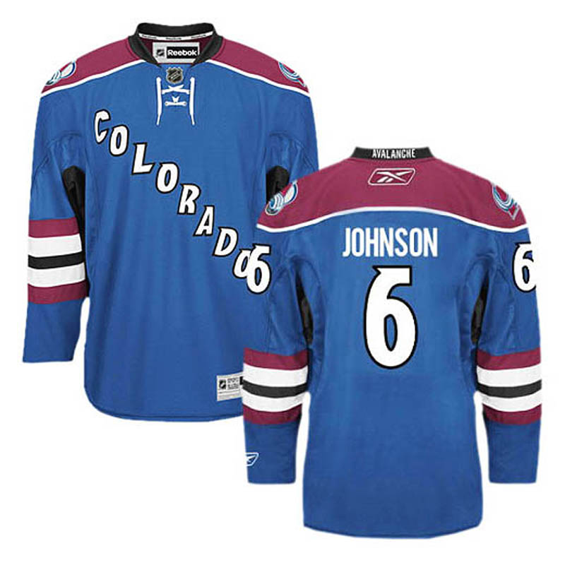 Erik Johnson Colorado Avalanche #6 Third Ice Hockey Jersey