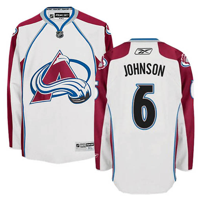 Erik Johnson Colorado Avalanche #6 Away Ice Hockey Jersey