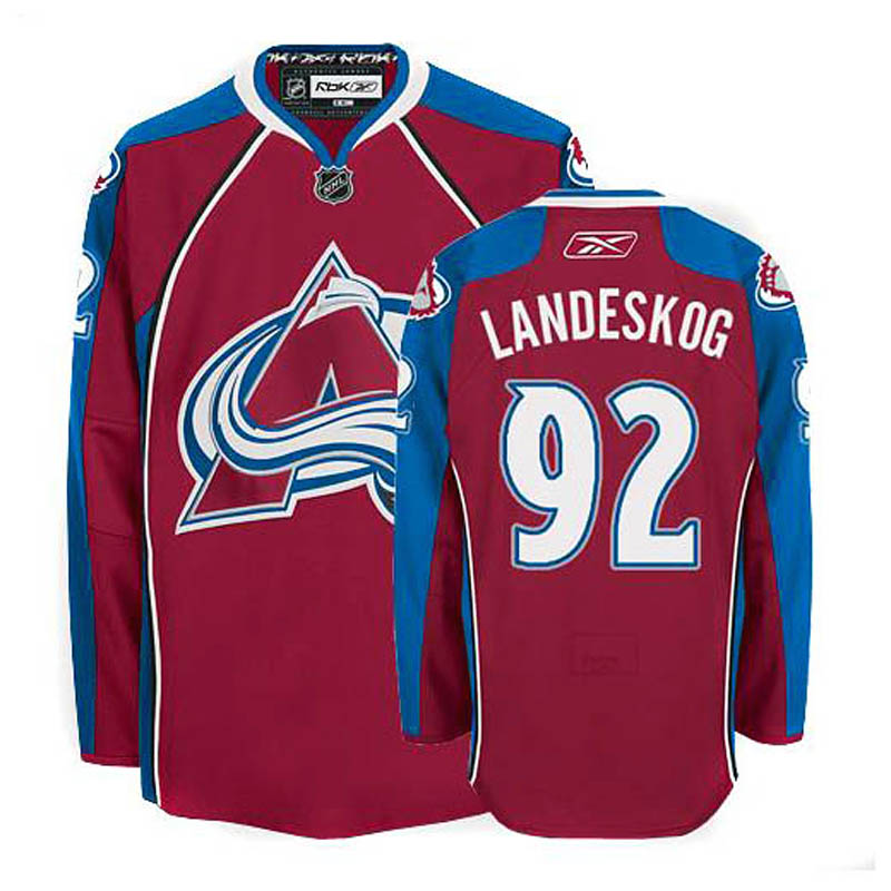 Gabriel Landeskog Colorado Avalanche #92 Home Ice Hockey Jersey