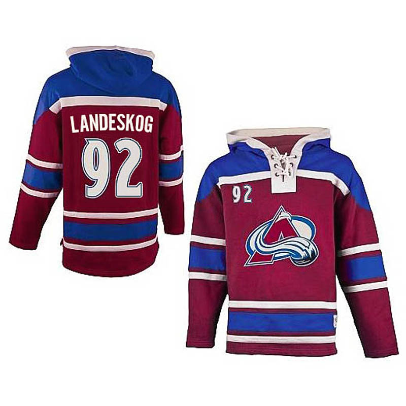 Gabriel Landeskog Colorado Avalanche #92 Ice Hockey Sawyer Hooded Sweatshirt