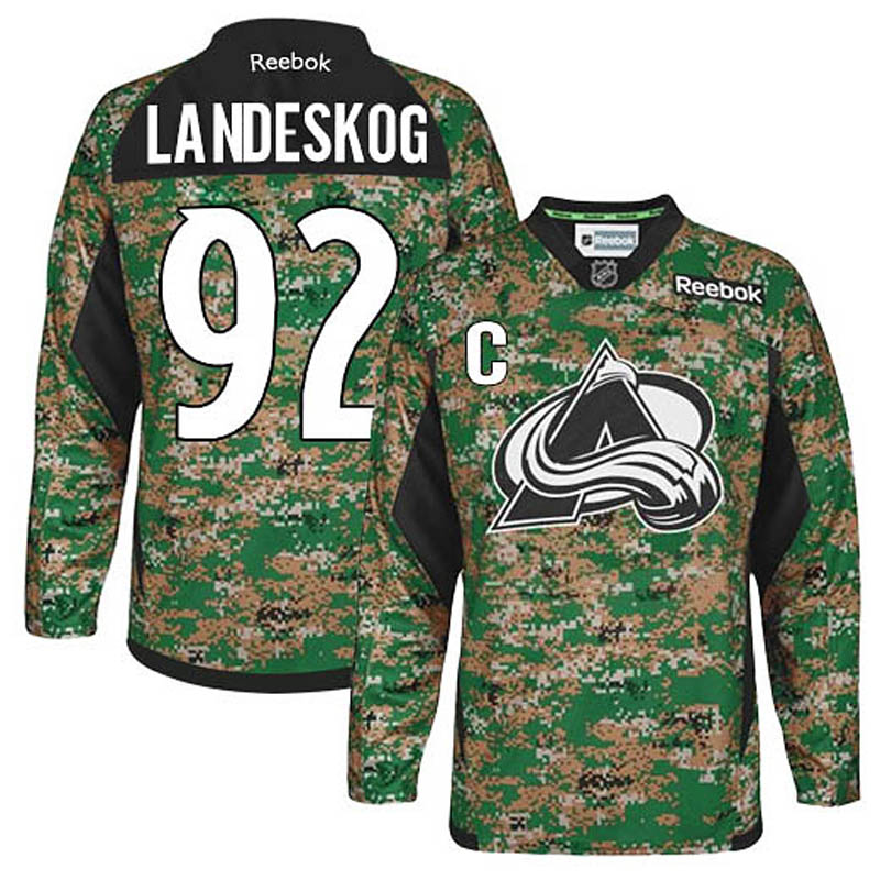 Gabriel Landeskog Colorado Avalanche #92 Veterans Day Ice Hockey Jersey