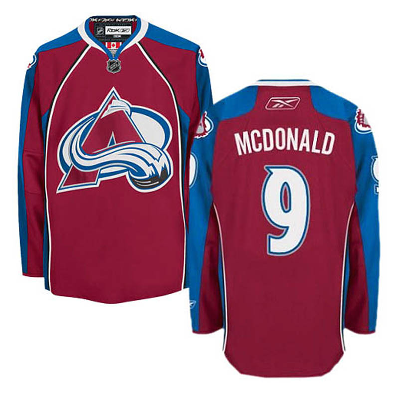 Lanny McDonald Colorado Avalanche #9 Home Ice Hockey Jersey