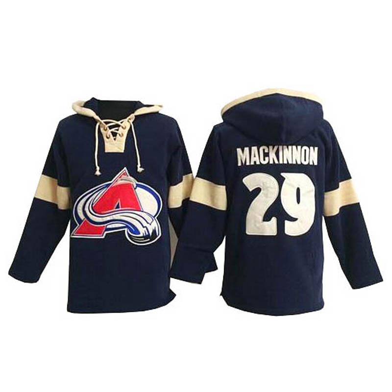 Nathan MacKinnon Colorado Avalanche #29 Pullover Hoodie Ice Hockey Jersey