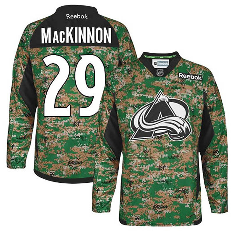 Nathan MacKinnon Colorado Avalanche #29 Veterans Day Ice Hockey Jersey