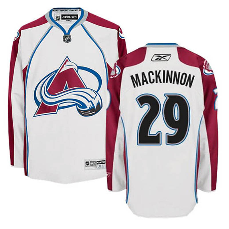 Nathan MacKinnon Colorado Avalanche #29 Away Ice Hockey Jersey