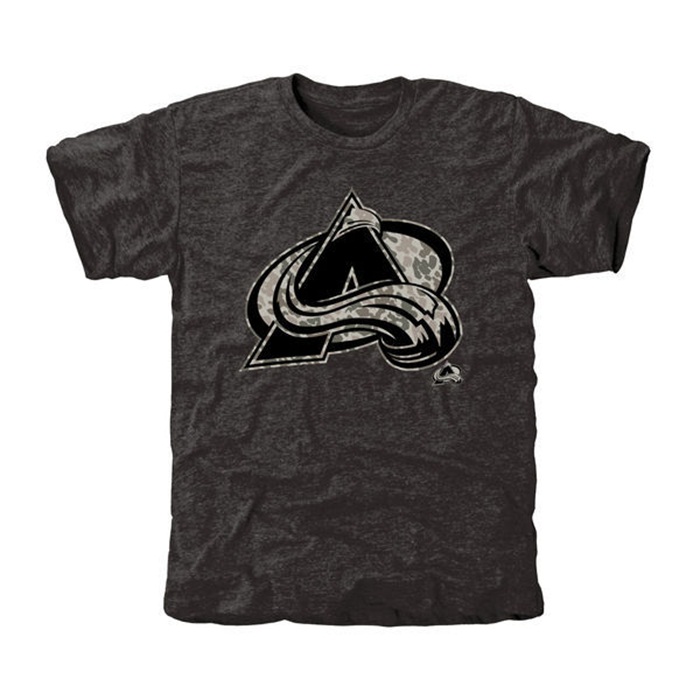 Colorado Avalanche Rink Warrior Black Tri-Blend T-Shirt