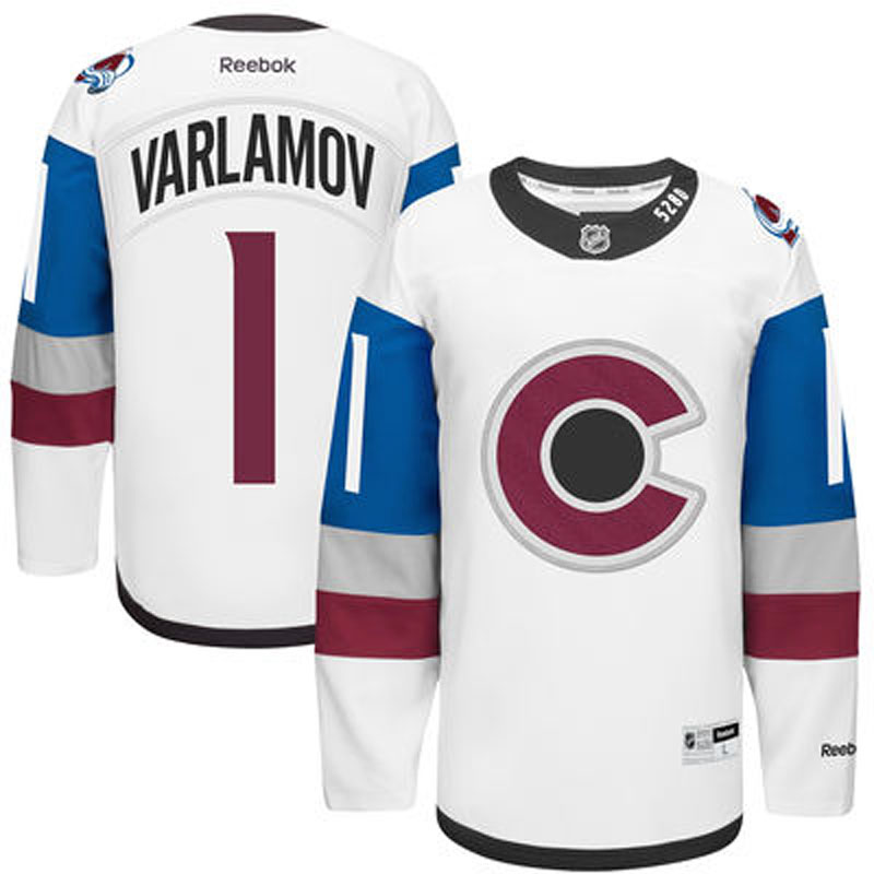 Semyon Varlamov Colorado Avalanche #1 Ice Hockey Jersey