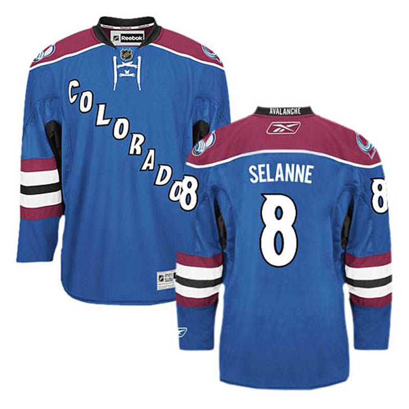 Teemu Selanne Colorado Avalanche #8 Third Ice Hockey Jersey