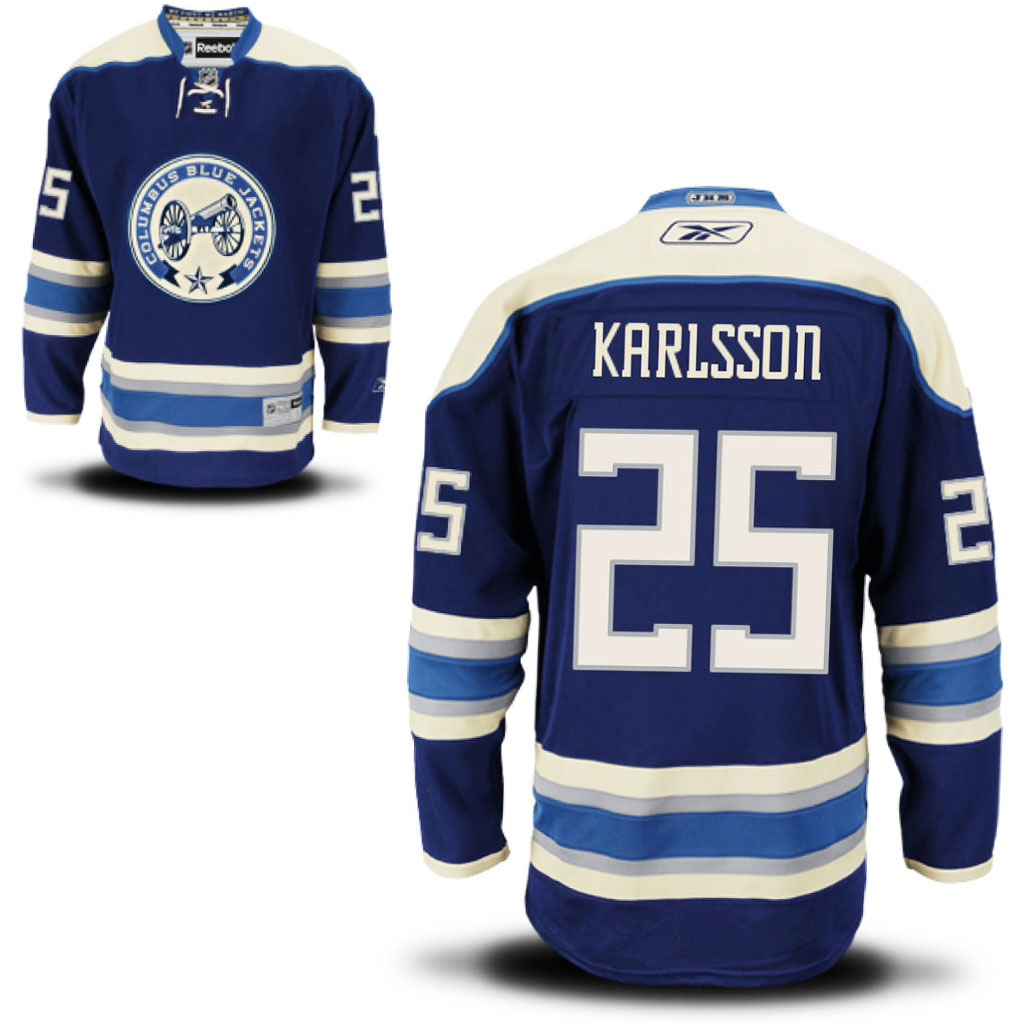 Blue Jackets William Karlsson Navy Blue Premier Alternate Jersey