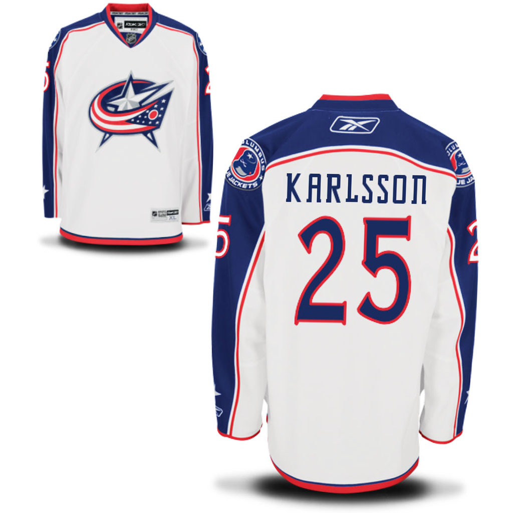 Blue Jackets William Karlsson White Premier Away Jersey