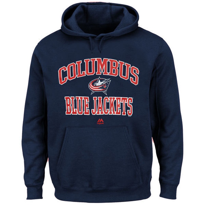 NHL Blue Jackets Blue Heart And Soul Pullover Hoodie