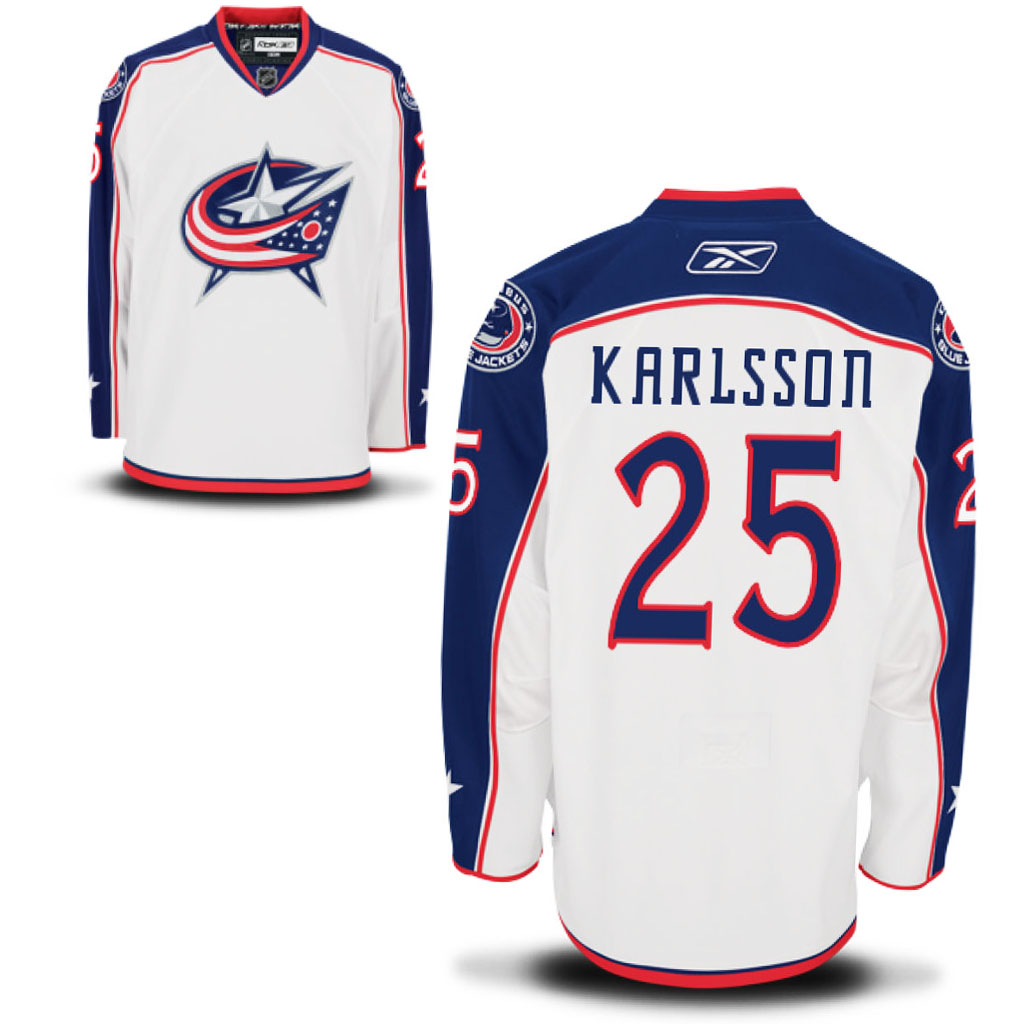 Blue Jackets William Karlsson White EDGE Authentic Road Jersey