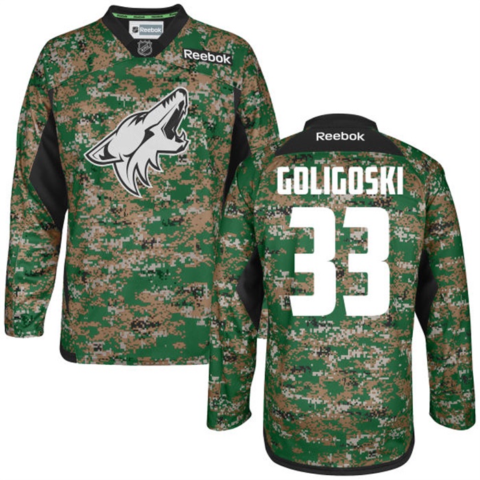 Alex Goligoski Coyotes Digital Camo Veteran's Day Practice Jersey