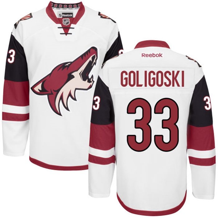 Alex Goligoski Coyotes White Away Premier Jersey