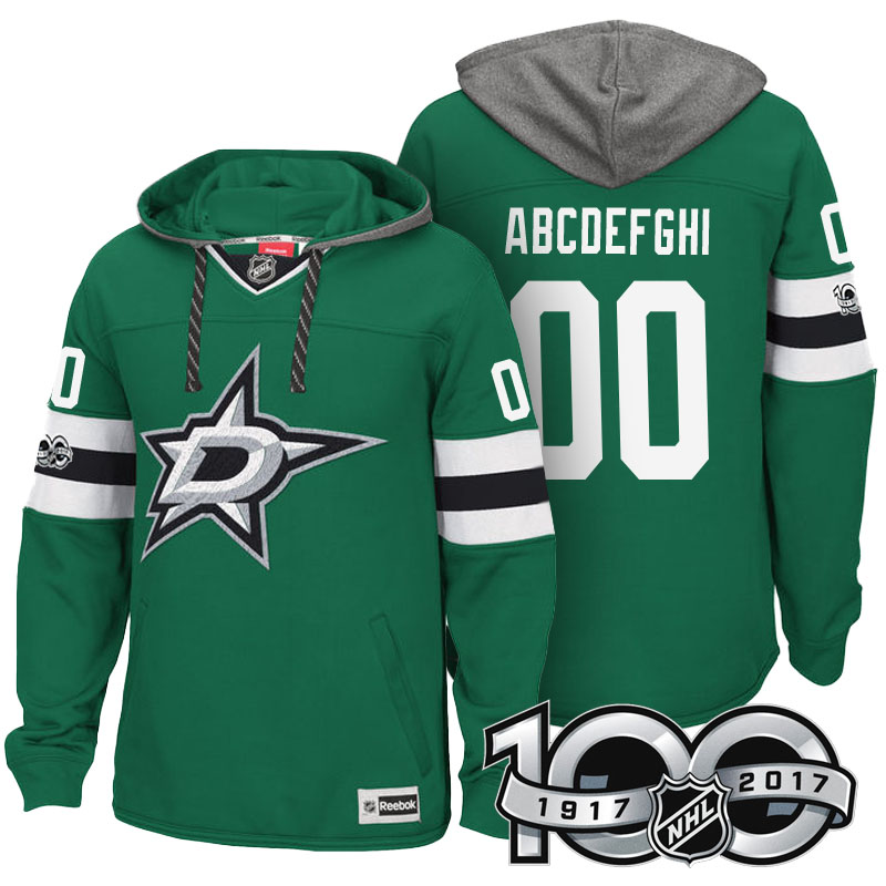 Dallas Stars Green Centennial Classic Patch Custom Hoodie