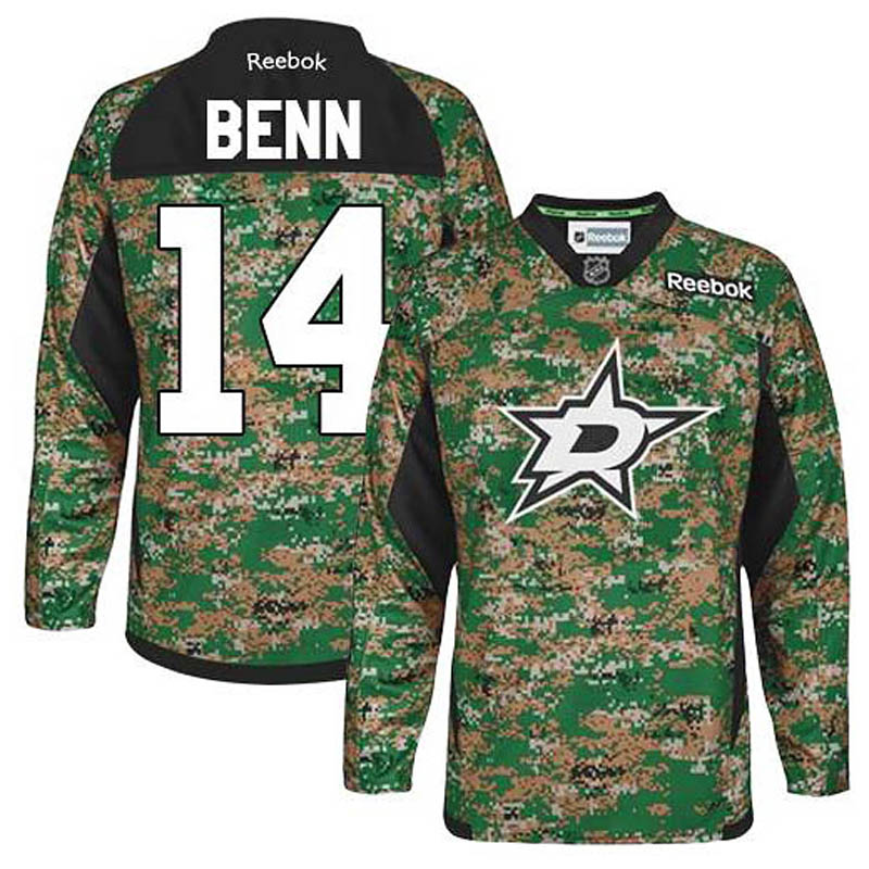 Jamie Benn Dallas Stars #14 Veterans Day Ice Hockey Jersey