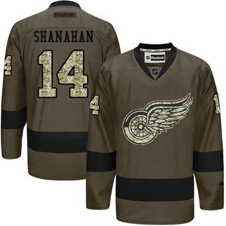 Brendan Shanahan Detroit Red Wings #14 Green Camo Player Jersey