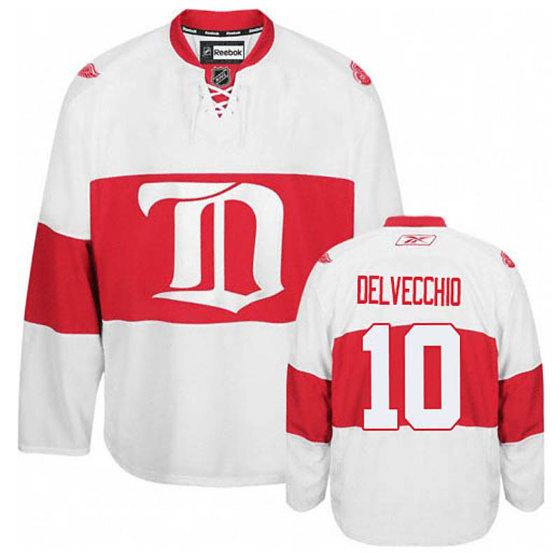 Alex Delvecchio Detroit Red Wings #10 Third Winter Classic Ice Hockey Jersey