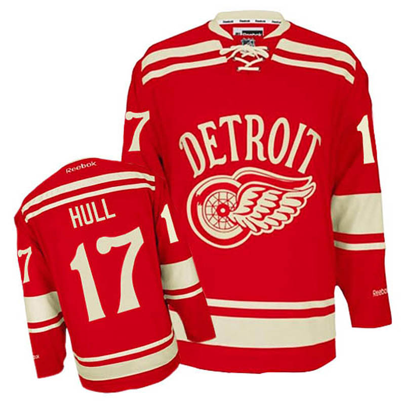 Brett Hull Detroit Red Wings #17 2014 Winter Classic Ice Hockey Jersey