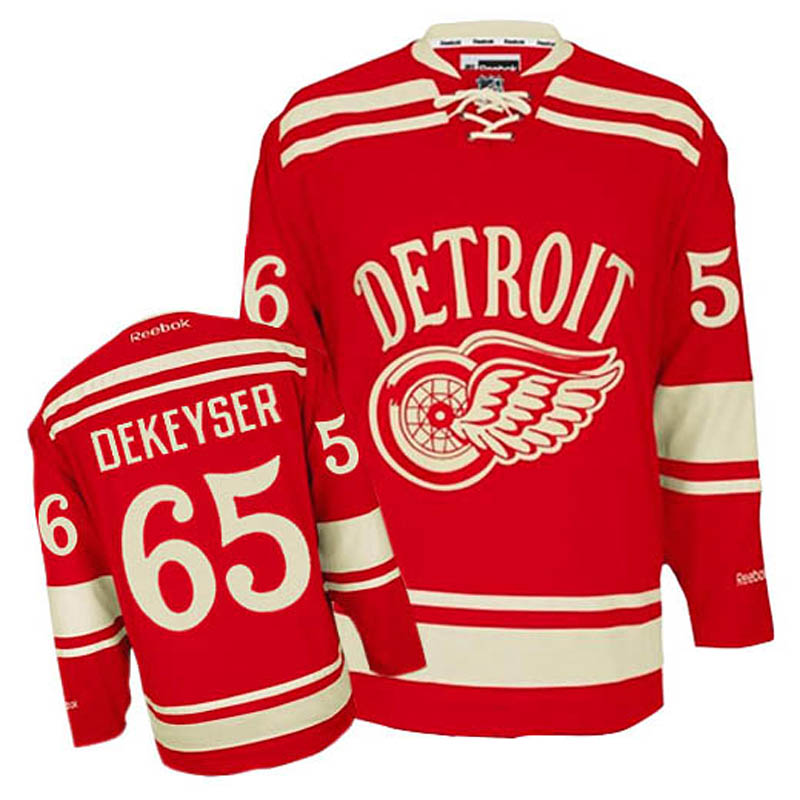 Danny DeKeyser Detroit Red Wings #65 2014 Winter Classic Ice Hockey Jersey