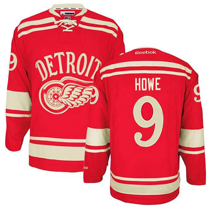 Gordie Howe Detroit Red Wings #9 2014 Winter Classic Ice Hockey Jersey