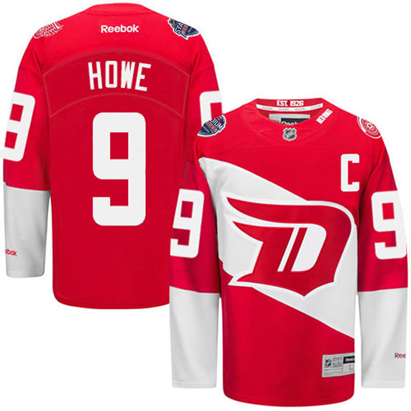 Gordie Howe Detroit Red Wings #9 Ice Hockey Jersey