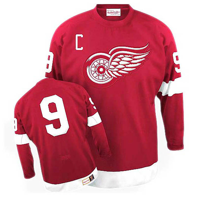 Gordie Howe Detroit Red Wings #9 Throwback Ice Hockey Jersey