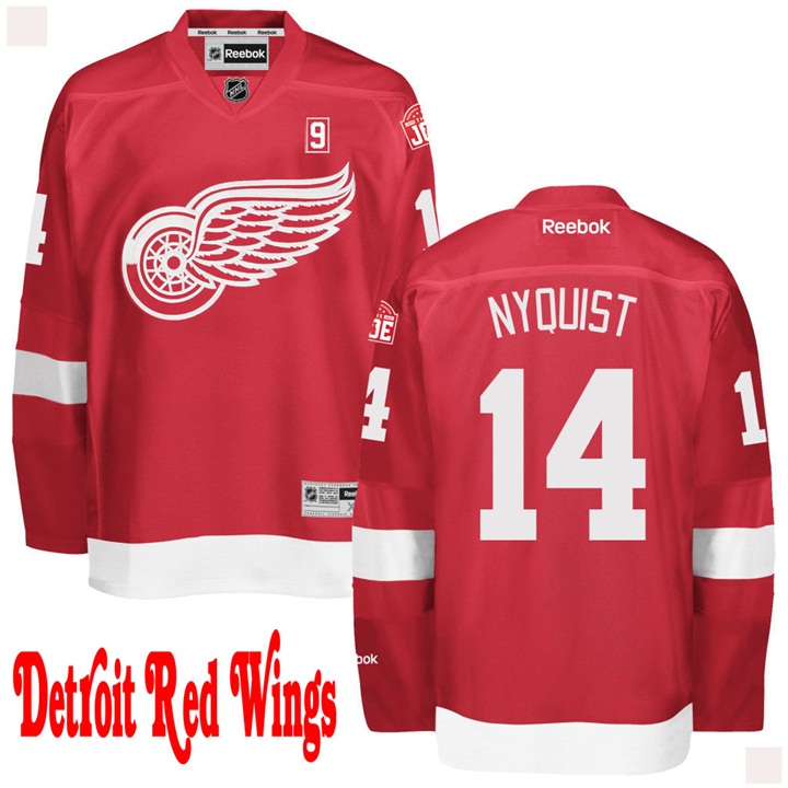 Red Wings Gustav Nyquist Red Premier Jersey