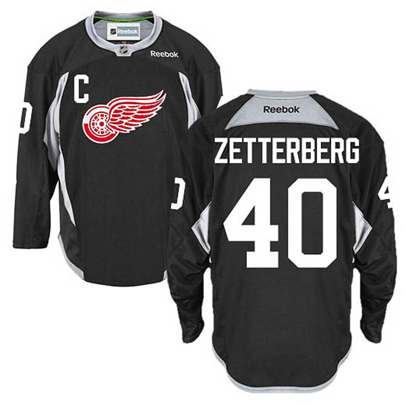 Henrik Zetterberg Detroit Red Wings #40 Practice Ice Hockey Jersey