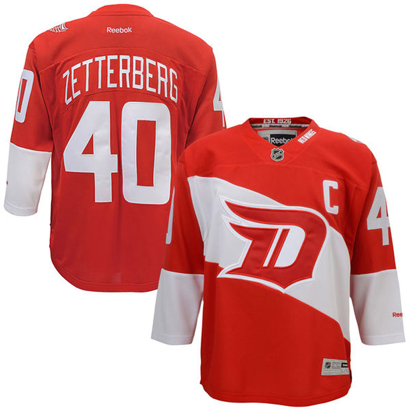 Henrik Zetterberg Detroit Red Wings #40 Ice Hockey Jersey