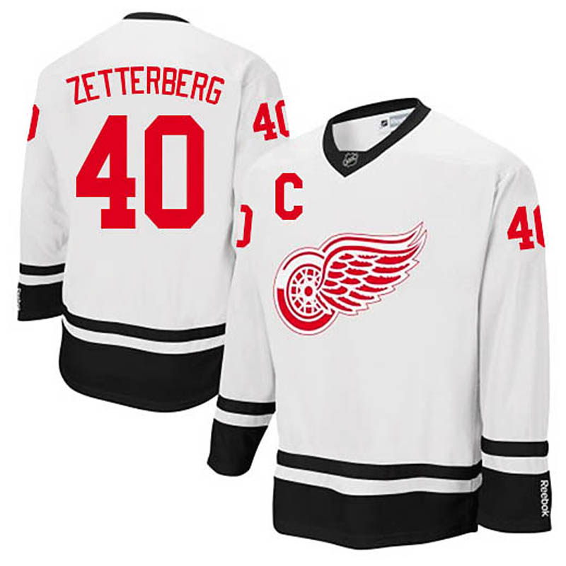 Henrik Zetterberg Detroit Red Wings #40 Fashion Ice Hockey Jersey