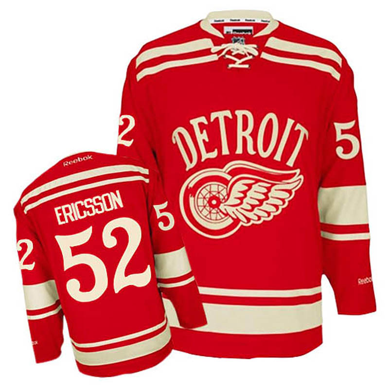 Jonathan Ericsson Detroit Red Wings #52 2014 Winter Classic Ice Hockey Jersey